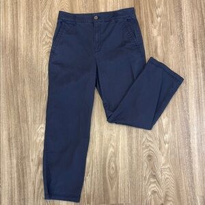 Gap Girlfriend Khaki Navy Blue Pants